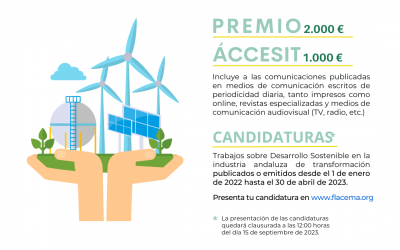 FLACEMA premiará de nuevo la mejor comunicación sobre desarrollo sostenible en la industria andaluza