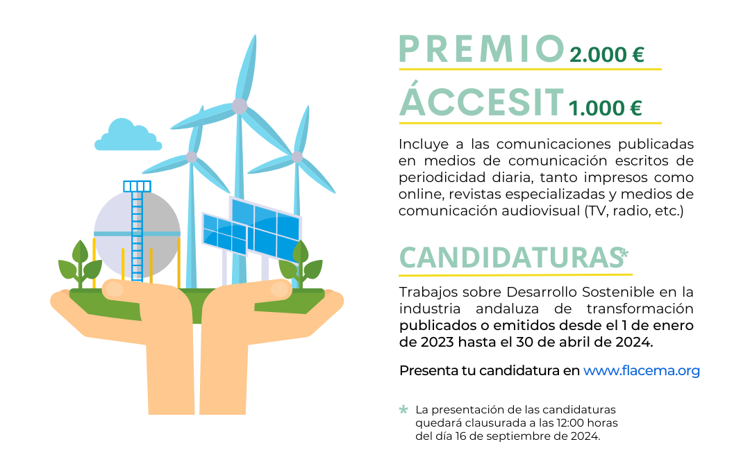 El premio FLACEMA sobre desarrollo sostenible en la industria andaluza alcanza su XIX edición