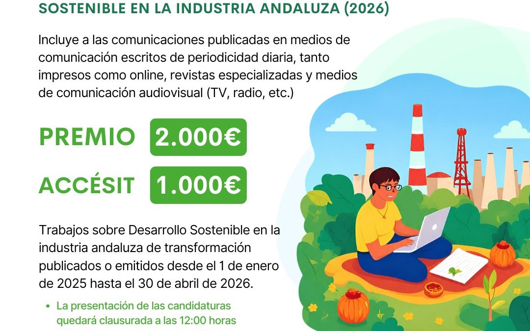 Flacema convoca la XXI edición del Premio a la mejor comunicación sobre Desarrollo Sostenible en la industria andaluza